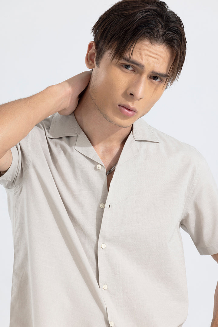 Cambric Linen Grey Shirt