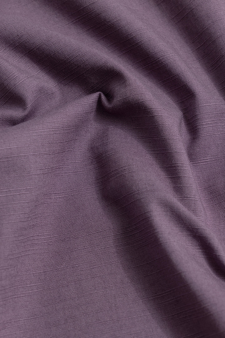 Cambric Linen Purple Shirt