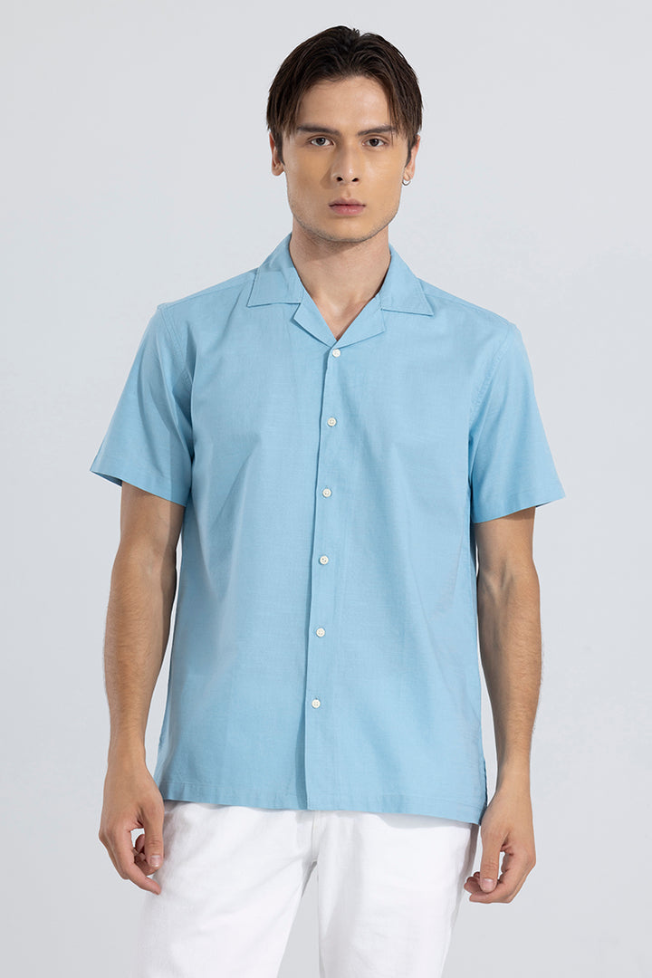 Cambric Linen Blue Shirt