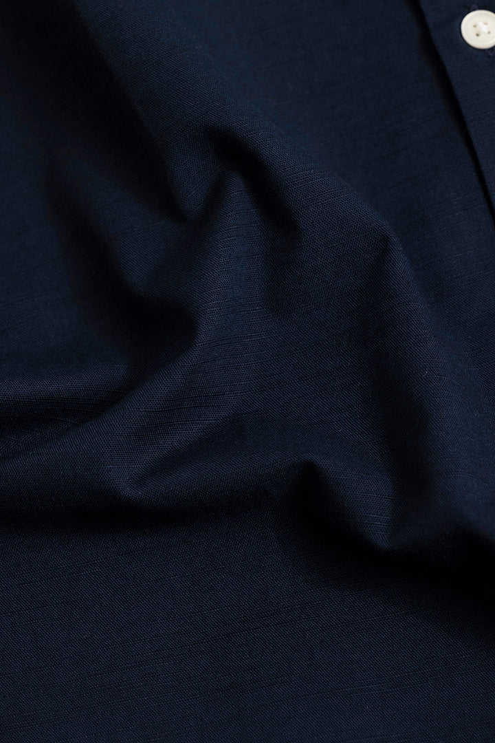 Cambric Linen Navy Shirt