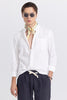 Linen Blend White Shirt