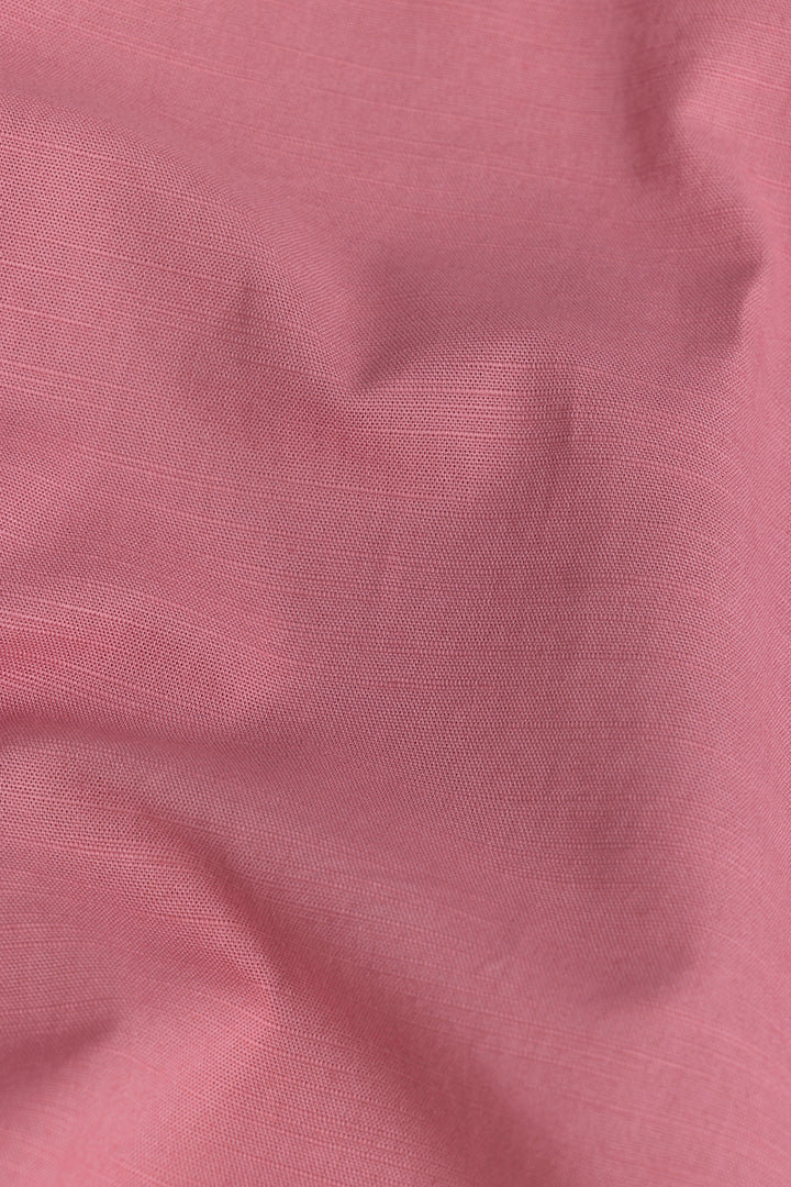 Linen Blend Coral Pink Shirt