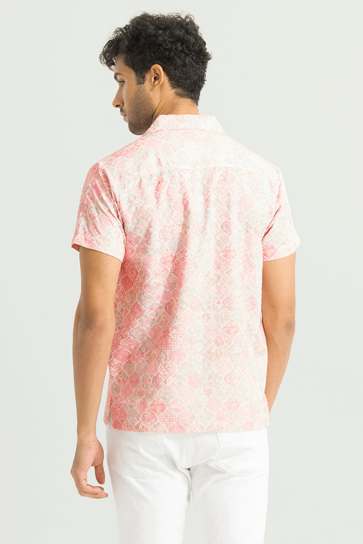 Ovate Multicolour Embroidery Shirt