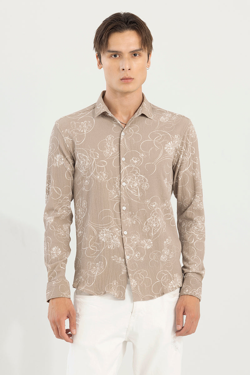 Callic Flower Grey Shirt