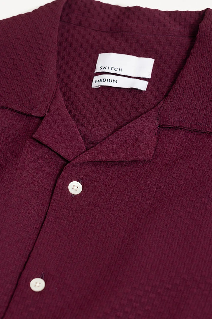 Breezy Bluffs Burgundy Shirt