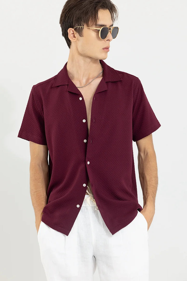 Breezy Bluffs Burgundy Shirt