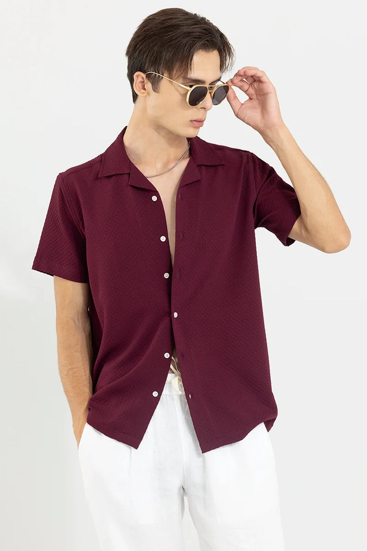 Breezy Bluffs Burgundy Shirt