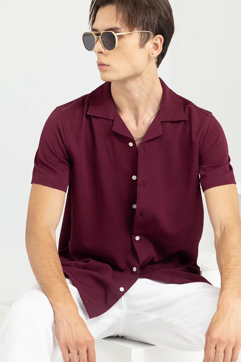 Breezy Bluffs Burgundy Shirt