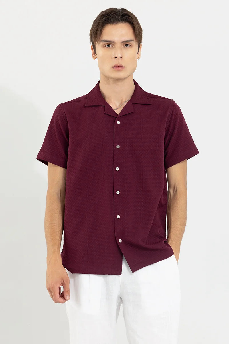 Breezy Bluffs Burgundy Shirt