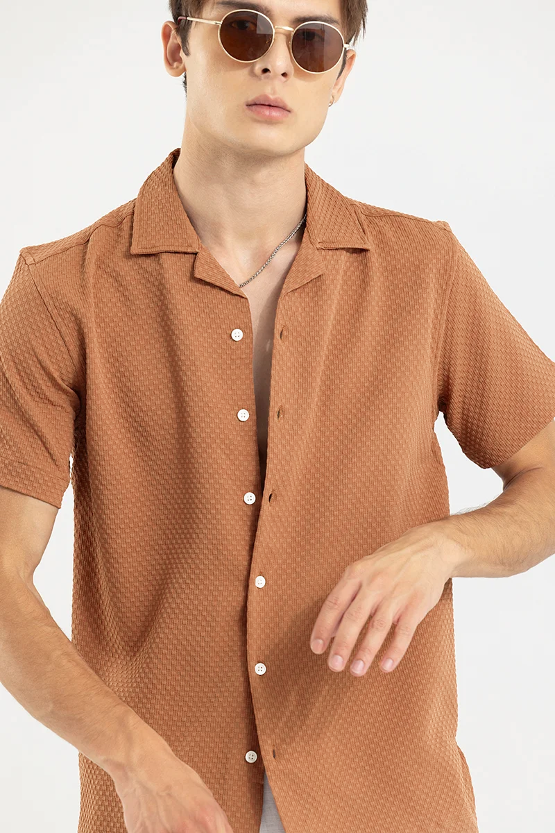 Breezy Bluffs Sand Brown Shirt