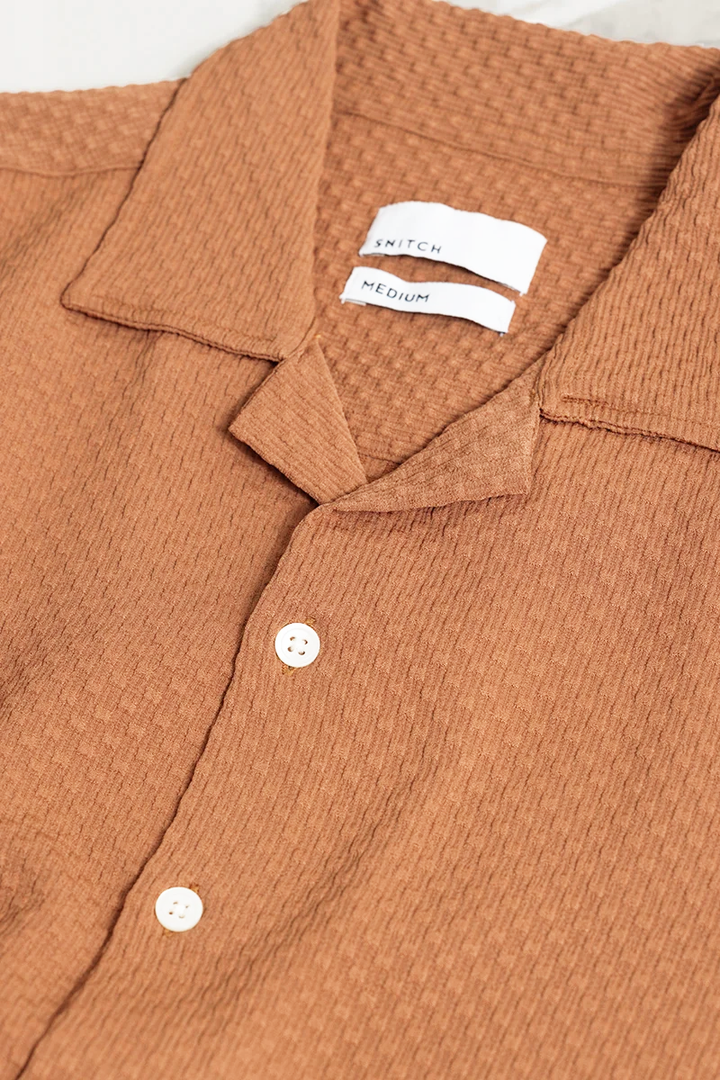 Breezy Bluffs Sand Brown Shirt