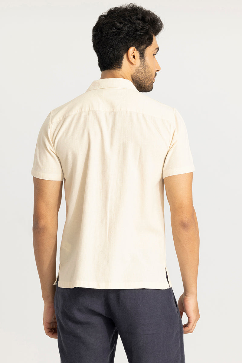 Simple Plain Cream Shirt