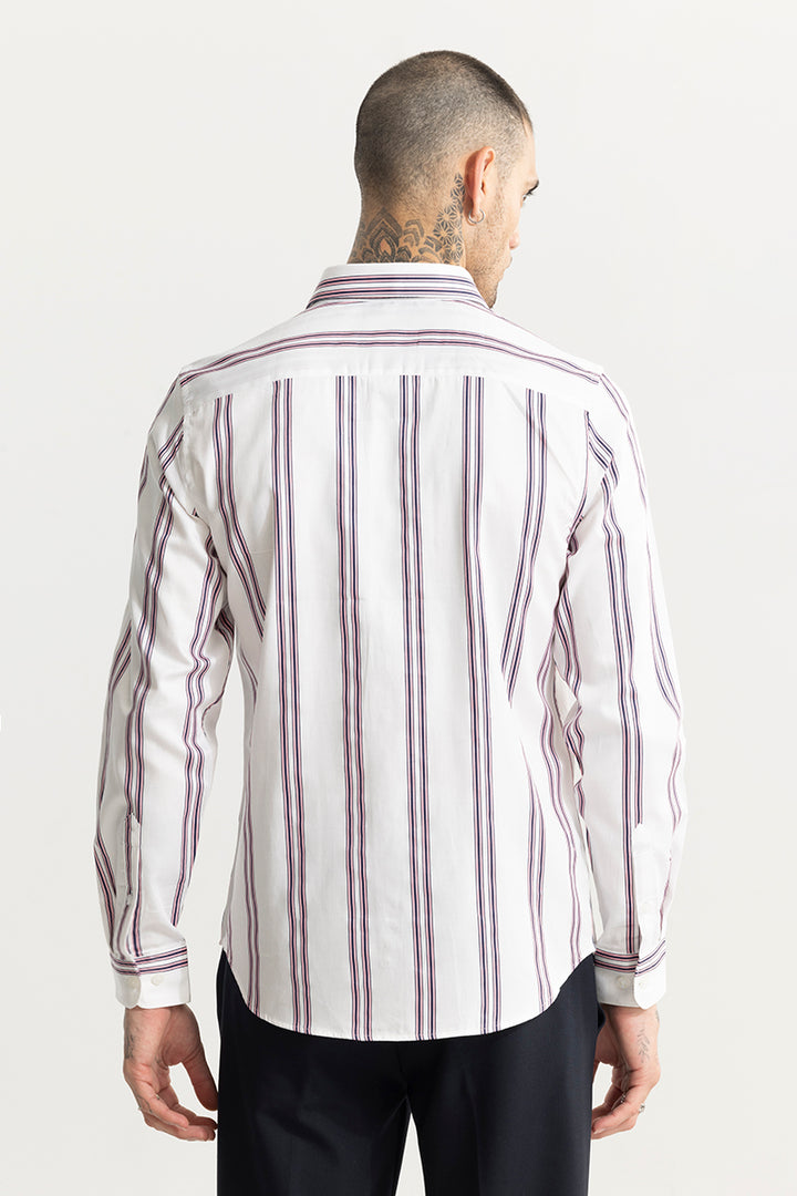 Quadruple white Stripe Shirt