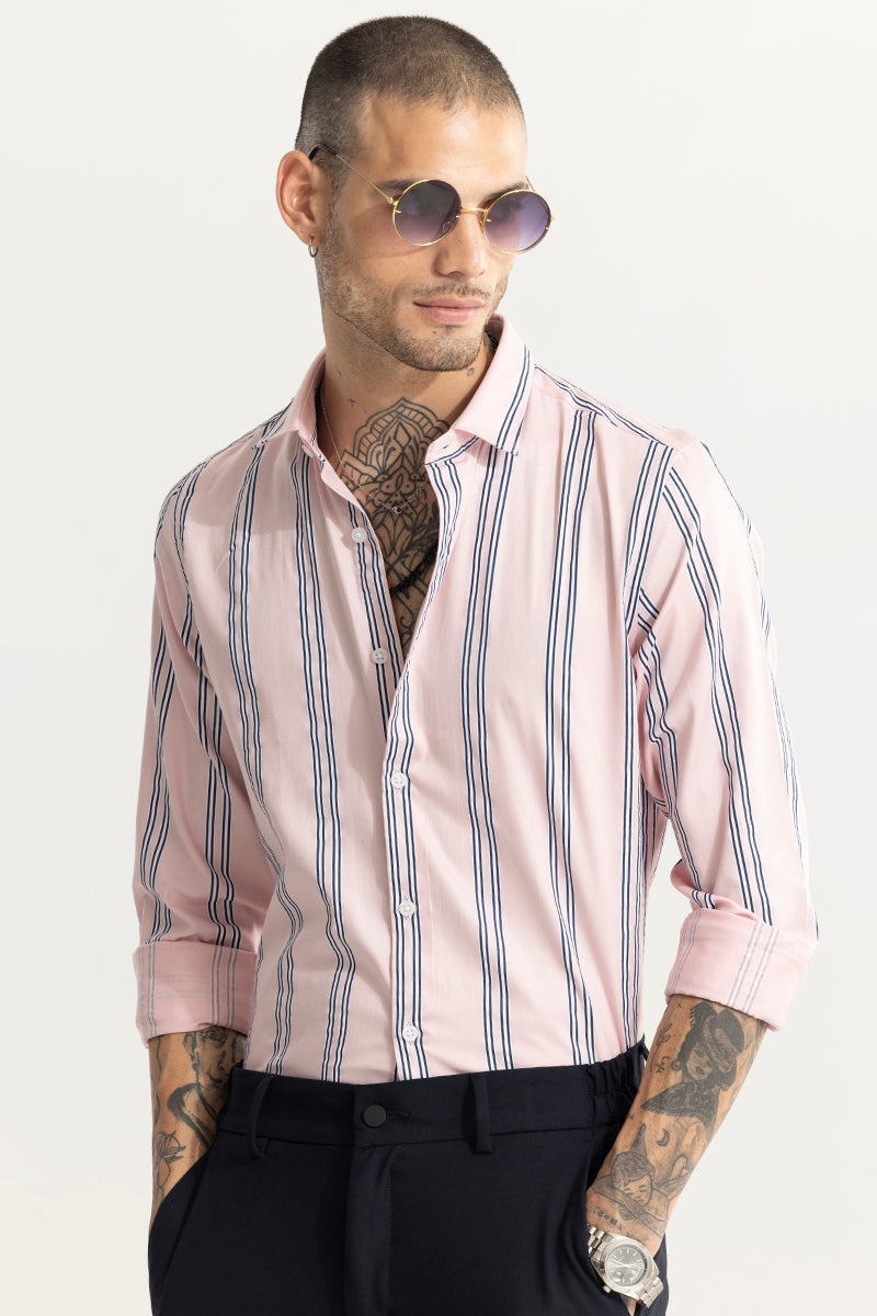 Quadruple Pink Stripe Shirt