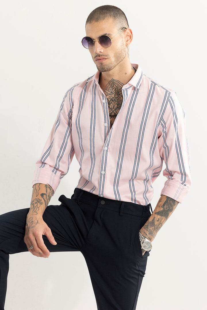 Quadruple Pink Stripe Shirt