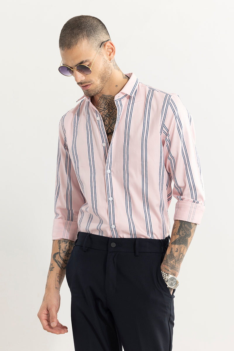 Quadruple Pink Stripe Shirt