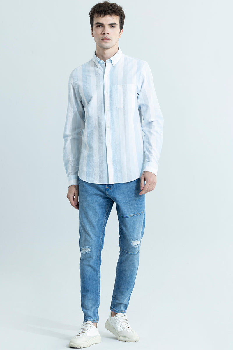 Dapper Stripe Sky Blue Shirt