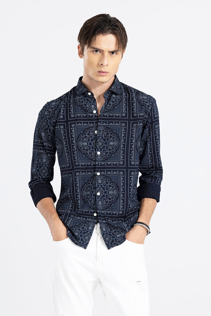 Poetry Paisley Navy Shirt