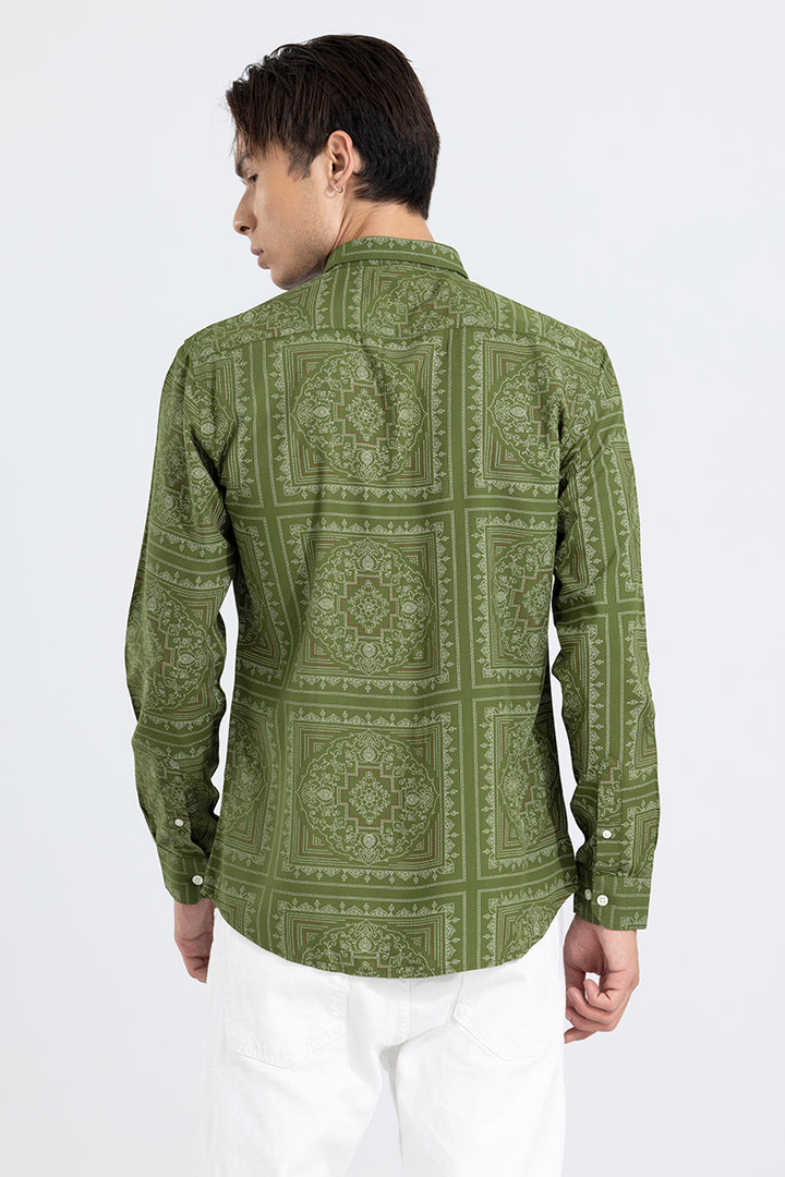 Poetry Paisley Green Shirt