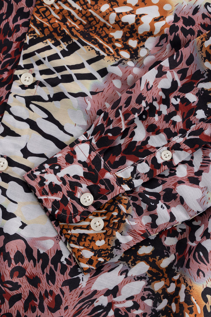 Animalistic Print Multicolour Shirt