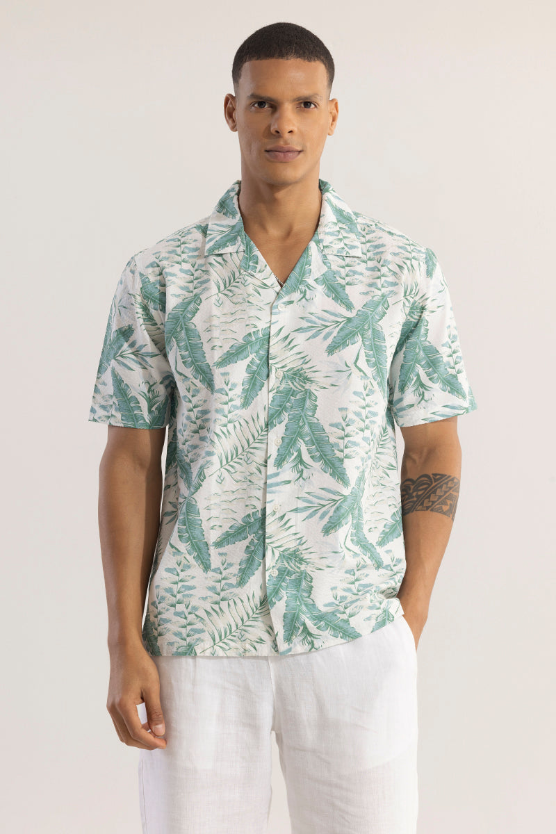 Locust Green Seersucker Shirt