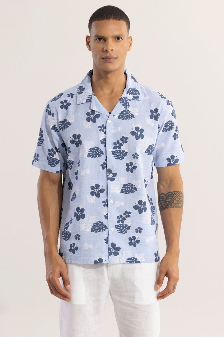 Chestnut Blue Seersucker Shirt