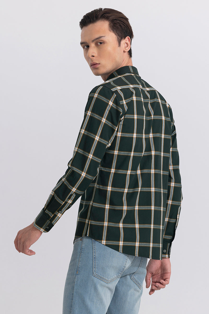 Supernova Check Olive Shirt