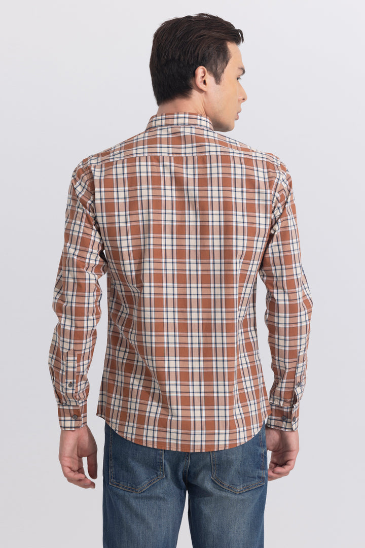 Eclectic Check Brown Shirt