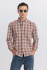 Eclectic Check Brown Shirt