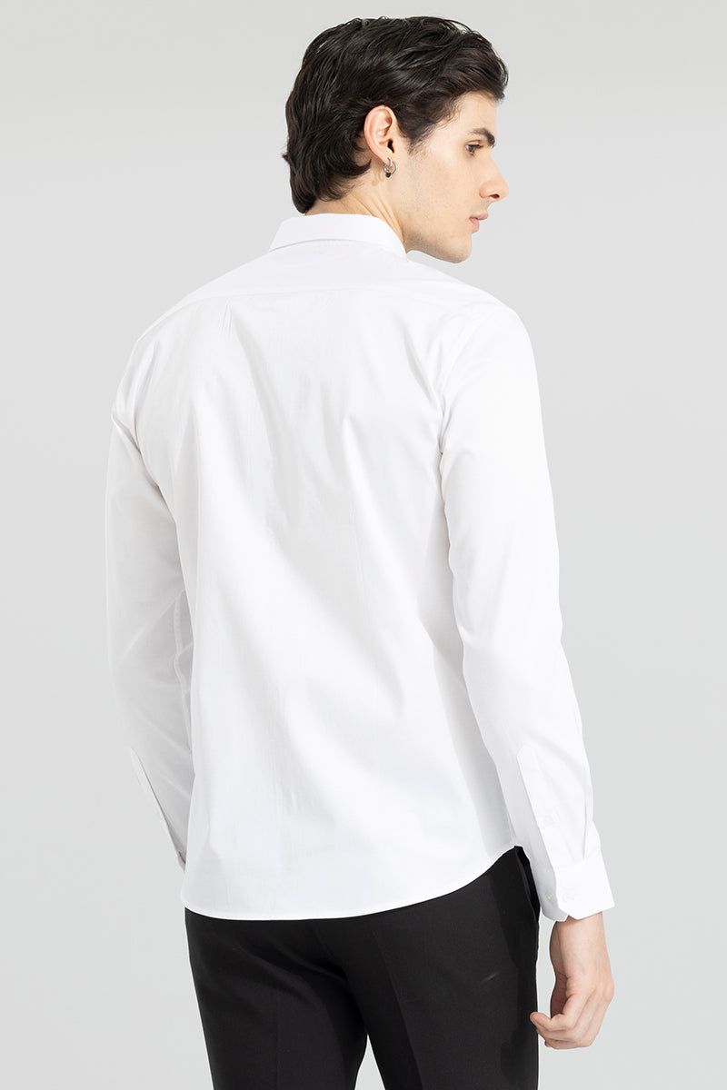 Verpine Embroidery White Shirt