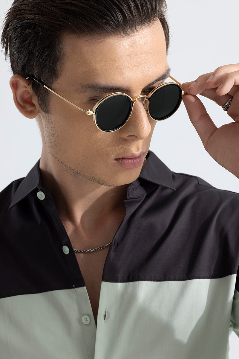 Black Round Frame Sunglasses | New Look