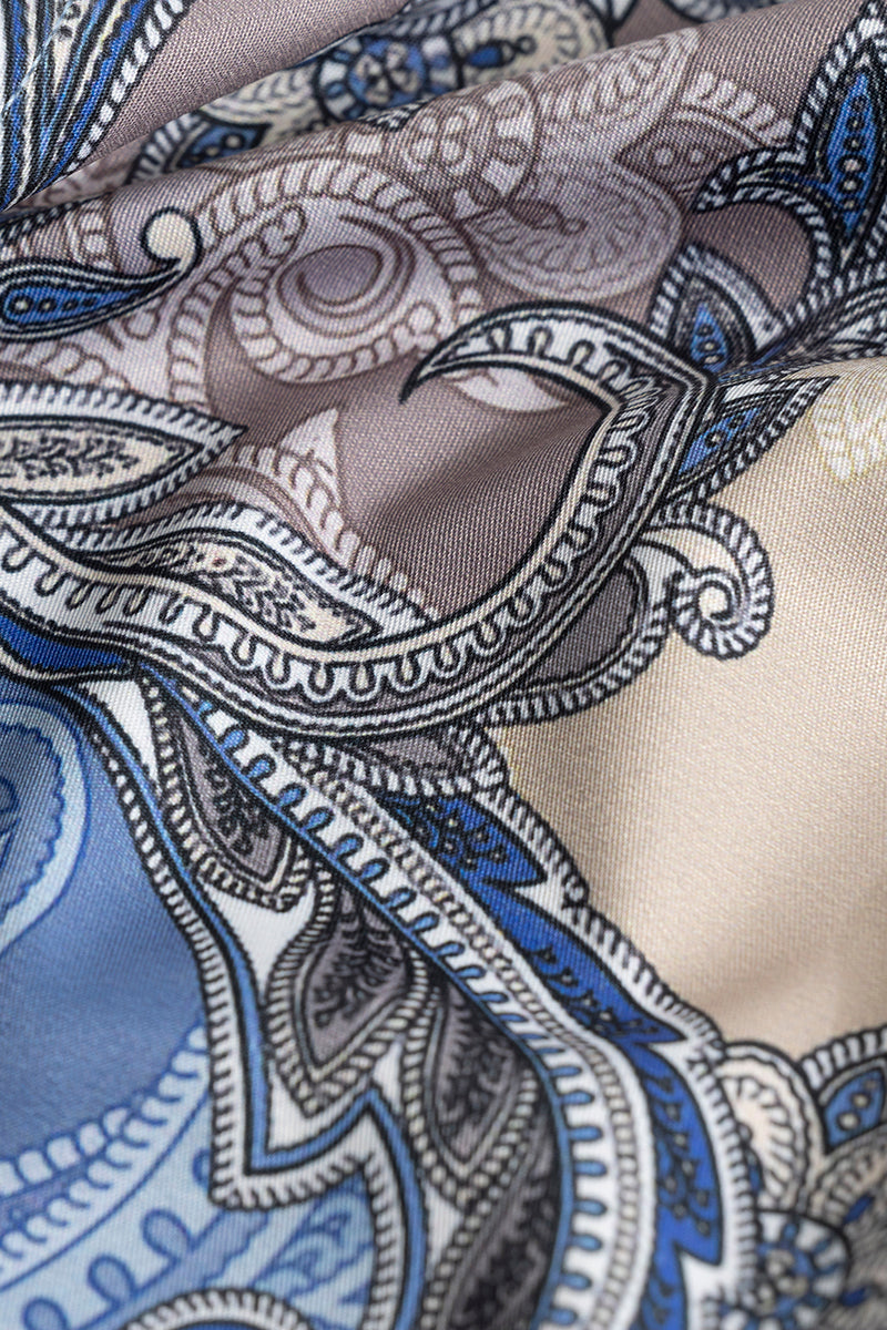 Paisley Ornate Blue Shirt