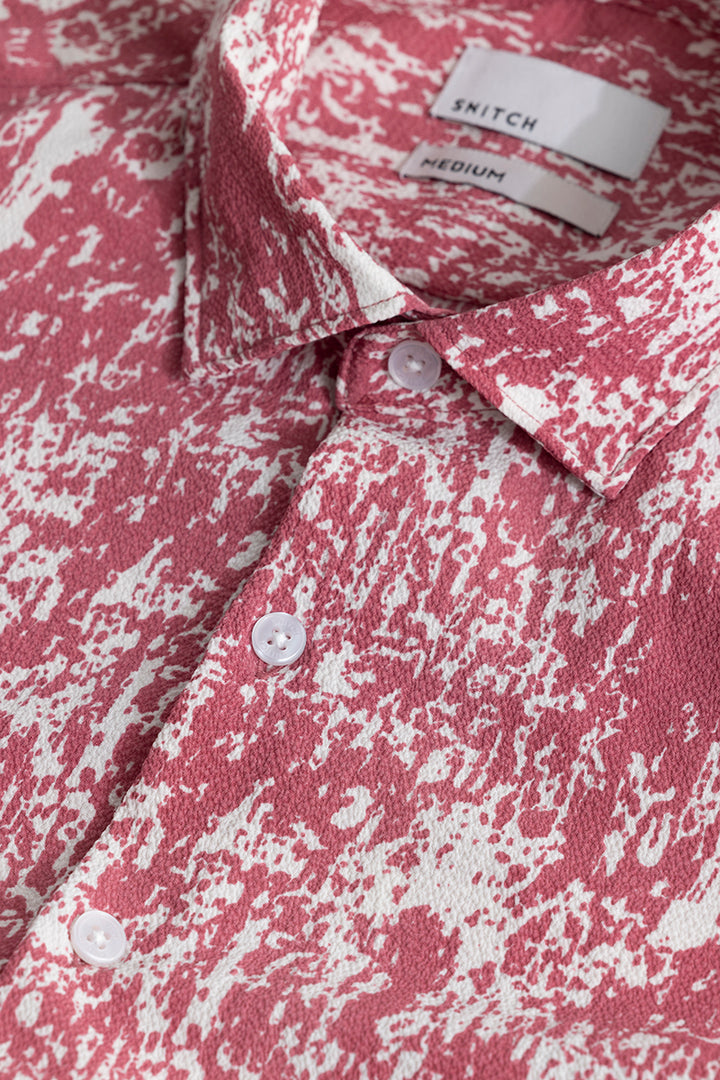 Dissolve Print Pink Shirt