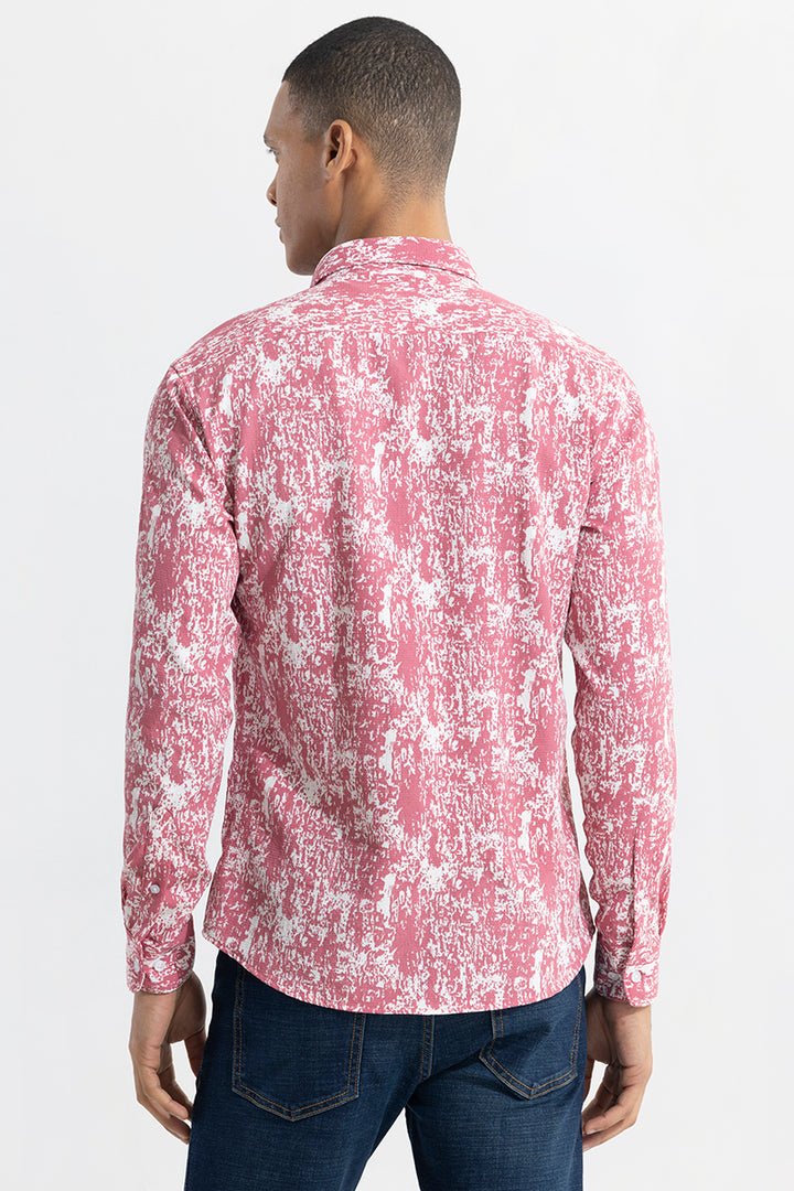 Dissolve Print Pink Shirt