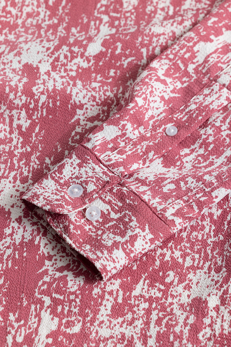 Dissolve Print Pink Shirt