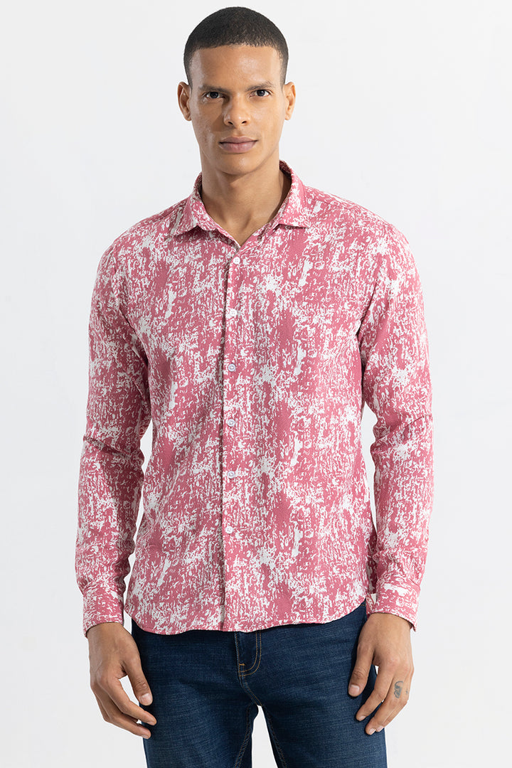 Dissolve Print Pink Shirt