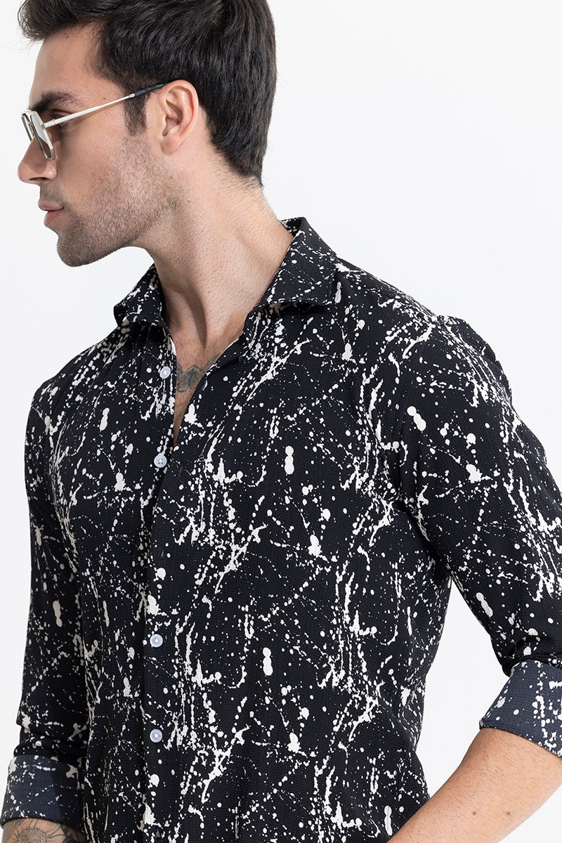 Sprinkle Art Black Shirt