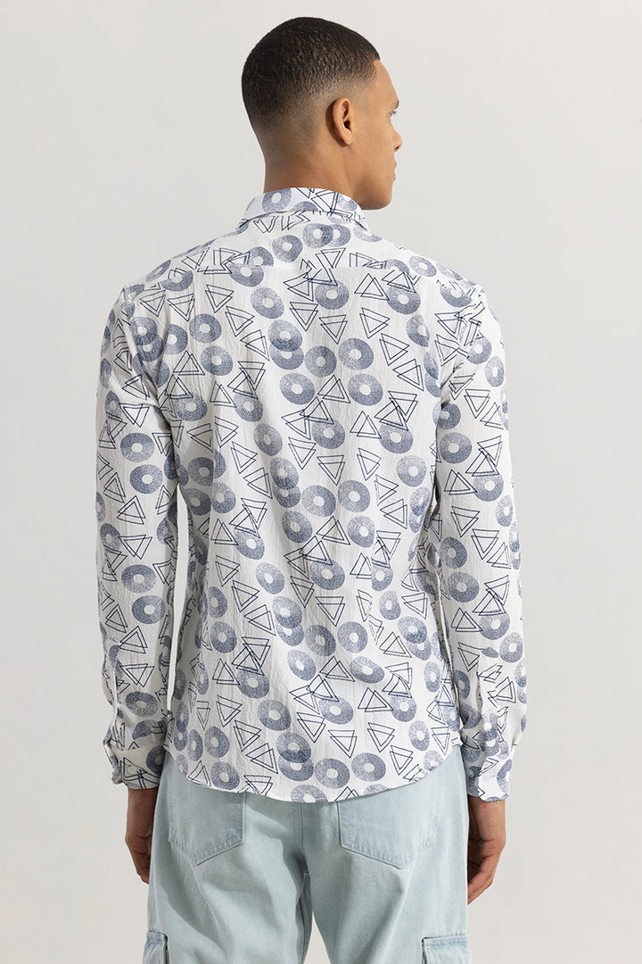 Tricle Grey Abstract Shirt