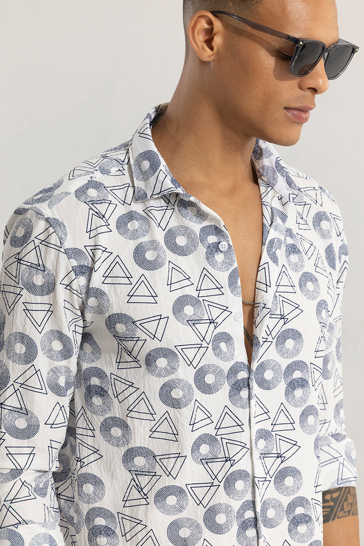 Tricle Grey Abstract Shirt