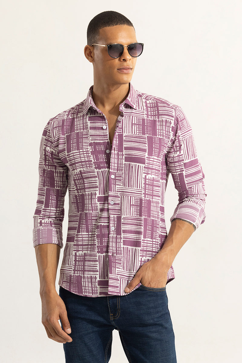 Boxlines Purple Shirt