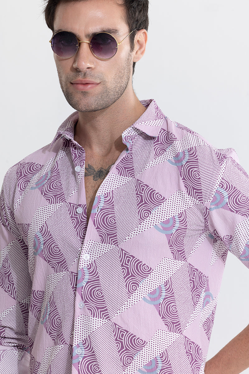 Abstract Trio Lilac Shirt