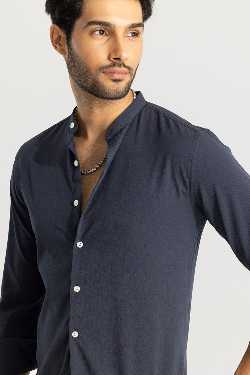 Buy Men's Evander Aegean Blue Shirt Online | SNITCH