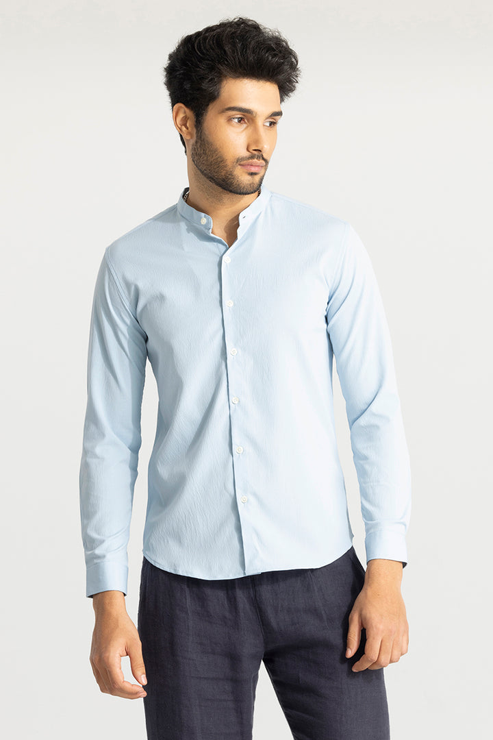 Buy Men's Evander Sky Blue Shirt Online | SNITCH