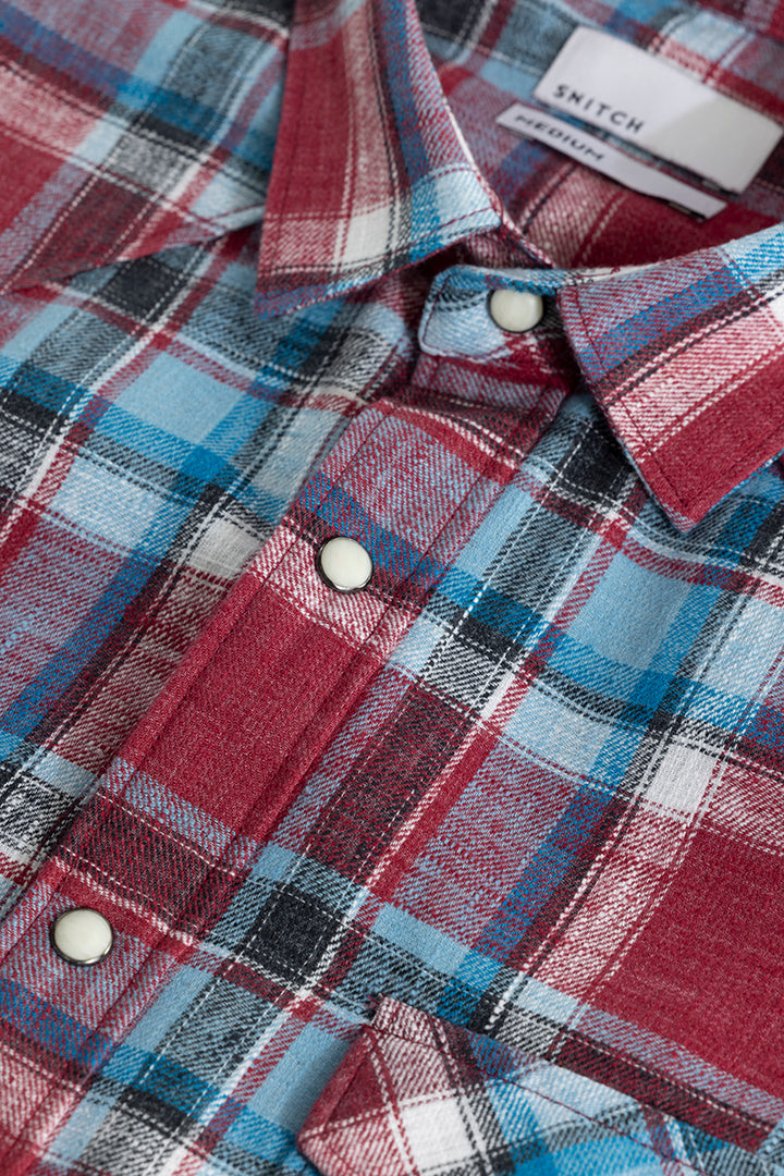 Tartan Tango Red Checks Shirt