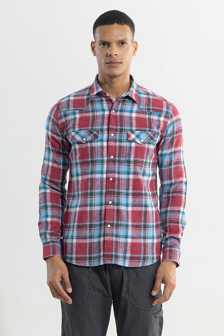 Tartan Tango Red Checks Shirt