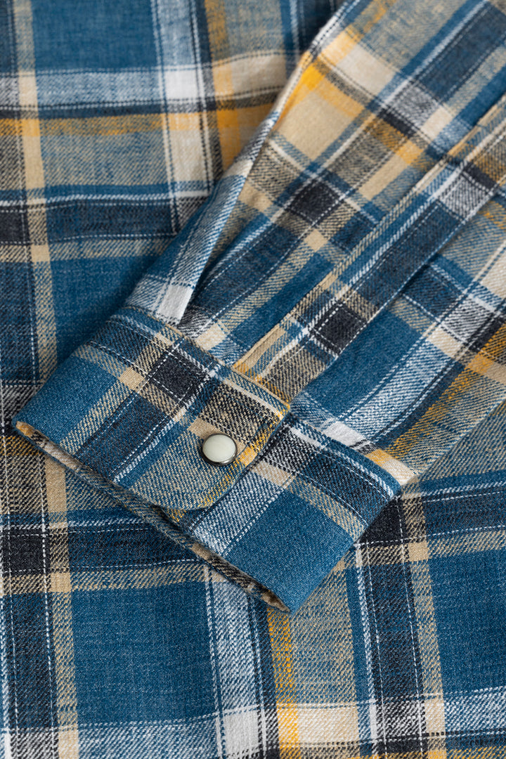 Tartan Tango Blue Checks Shirt