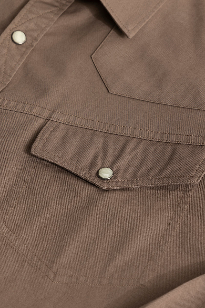 Yolk Style Brown Shirt