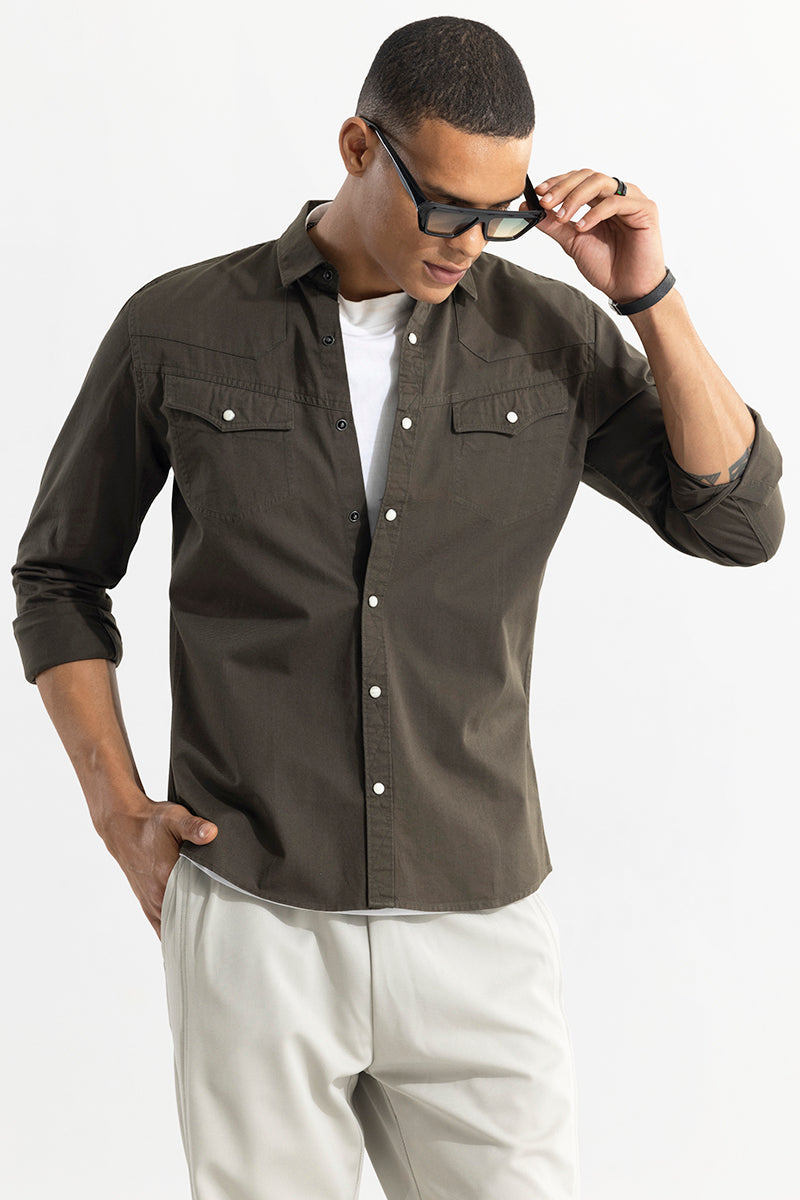 Yolk Style Olive Shirt