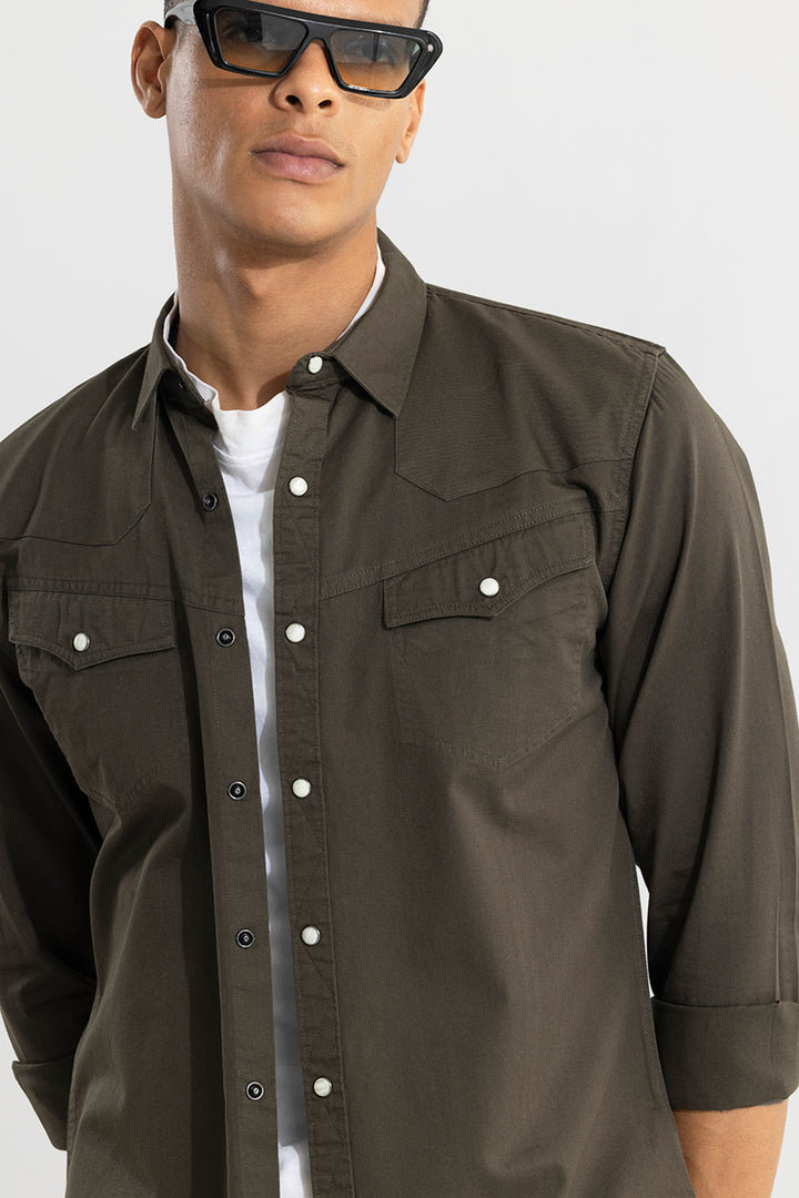 Yolk Style Olive Shirt