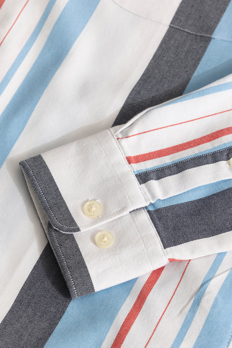 Retro Stripe Blue Shirt